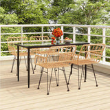 vidaXL 3-delige Tuinset poly rattan