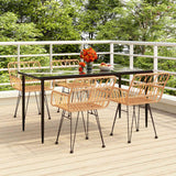 vidaXL 3-delige Tuinset poly rattan