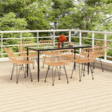 vidaXL 3-delige Tuinset poly rattan