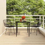 vidaXL 3-delige Tuinset poly rattan