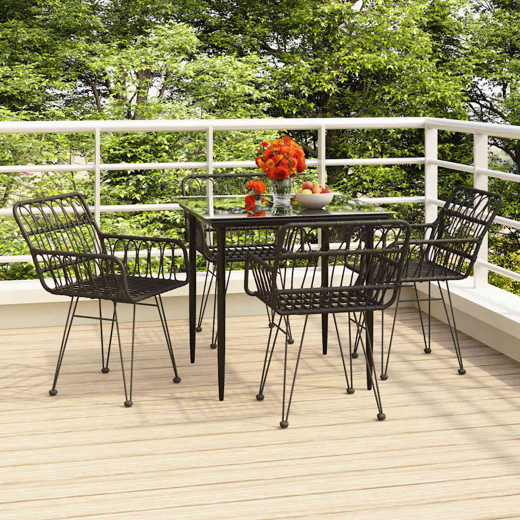 vidaXL 3-delige Tuinset poly rattan