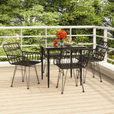 vidaXL 3-delige Tuinset poly rattan