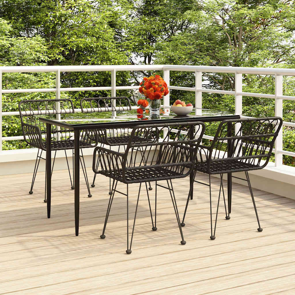 vidaXL 3-delige Tuinset poly rattan