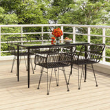 vidaXL 3-delige Tuinset poly rattan