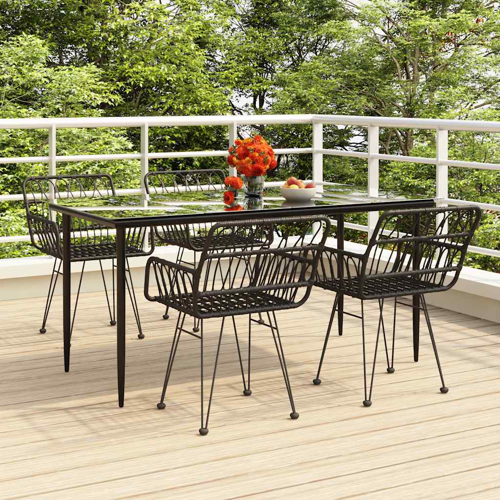 vidaXL 3-delige Tuinset poly rattan