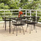vidaXL 3-delige Tuinset poly rattan