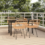vidaXL 3-delige Tuinset poly rattan