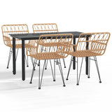 vidaXL 3-delige Tuinset poly rattan