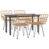 vidaXL 3-delige Tuinset poly rattan