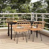 vidaXL 3-delige Tuinset poly rattan