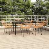 vidaXL 3-delige Tuinset poly rattan
