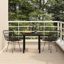 vidaXL 3-delige Tuinset poly rattan