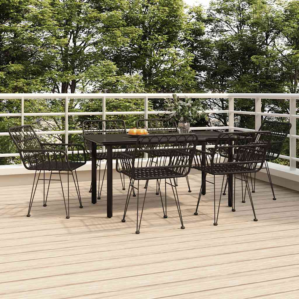 vidaXL 3-delige Tuinset poly rattan
