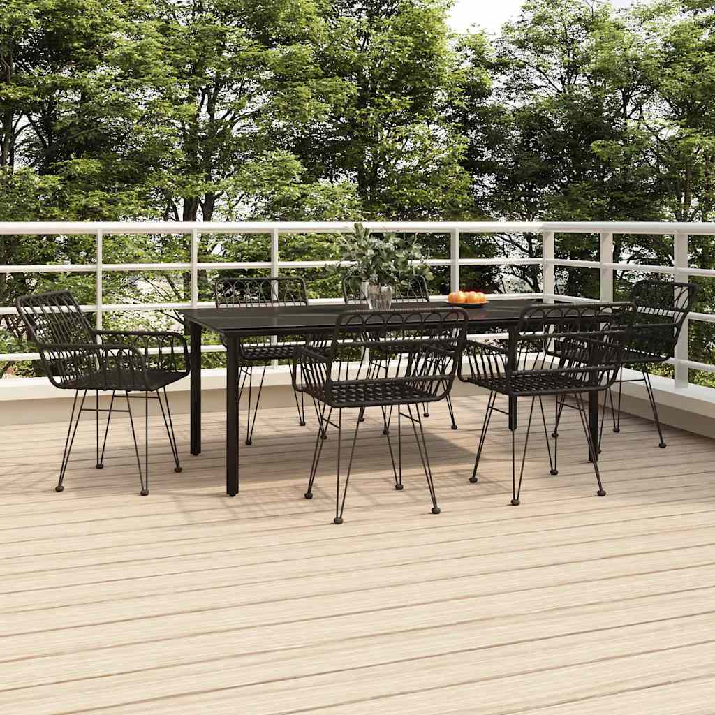 vidaXL 3-delige Tuinset poly rattan