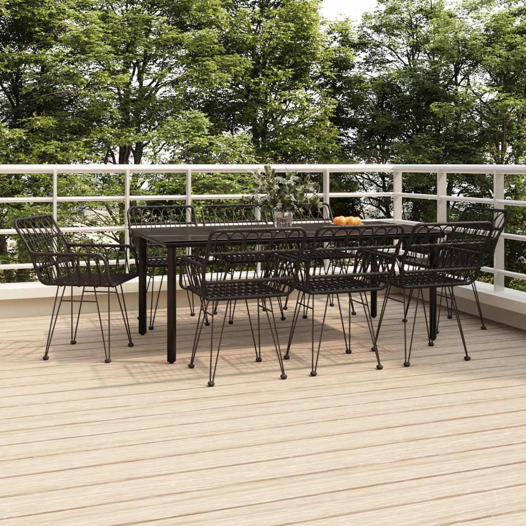 vidaXL 3-delige Tuinset poly rattan