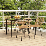 vidaXL 3-delige Tuinset poly rattan