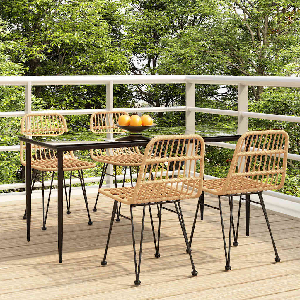 vidaXL 3-delige Tuinset poly rattan