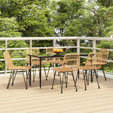 vidaXL 3-delige Tuinset poly rattan