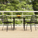vidaXL 3-delige Tuinset poly rattan