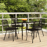 vidaXL 3-delige Tuinset poly rattan