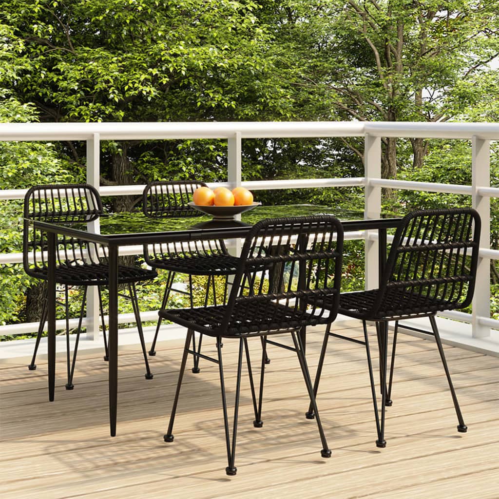 vidaXL 3-delige Tuinset poly rattan