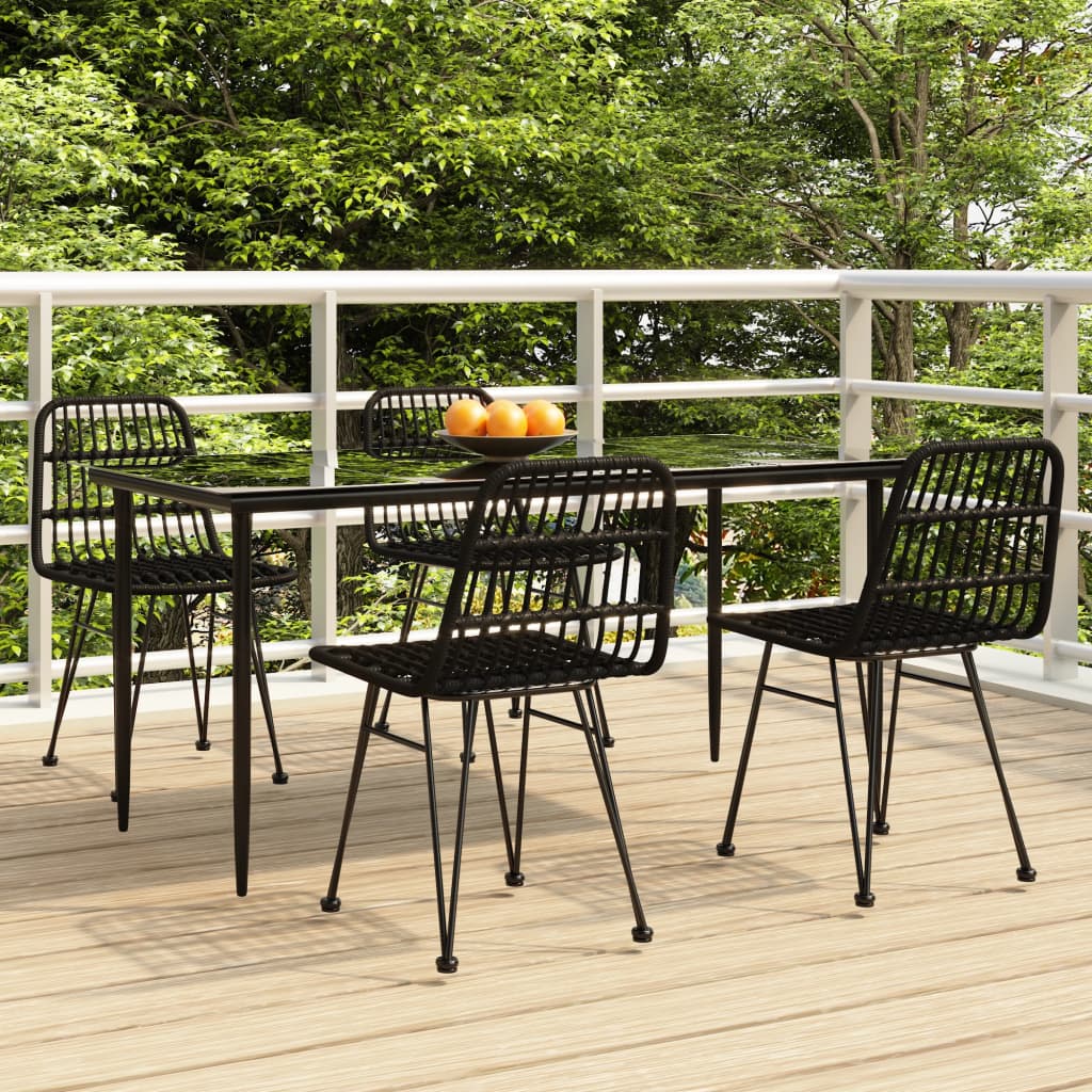 vidaXL 3-delige Tuinset poly rattan