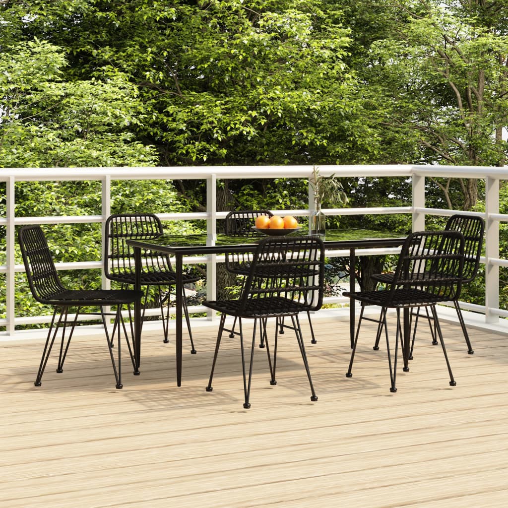 vidaXL 3-delige Tuinset poly rattan