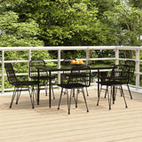 vidaXL 3-delige Tuinset poly rattan