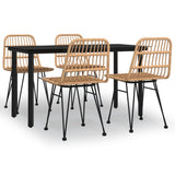 vidaXL 3-delige Tuinset poly rattan