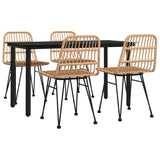 vidaXL 3-delige Tuinset poly rattan