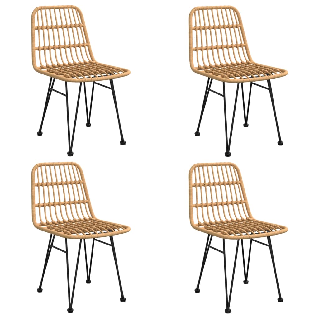 vidaXL 3-delige Tuinset poly rattan