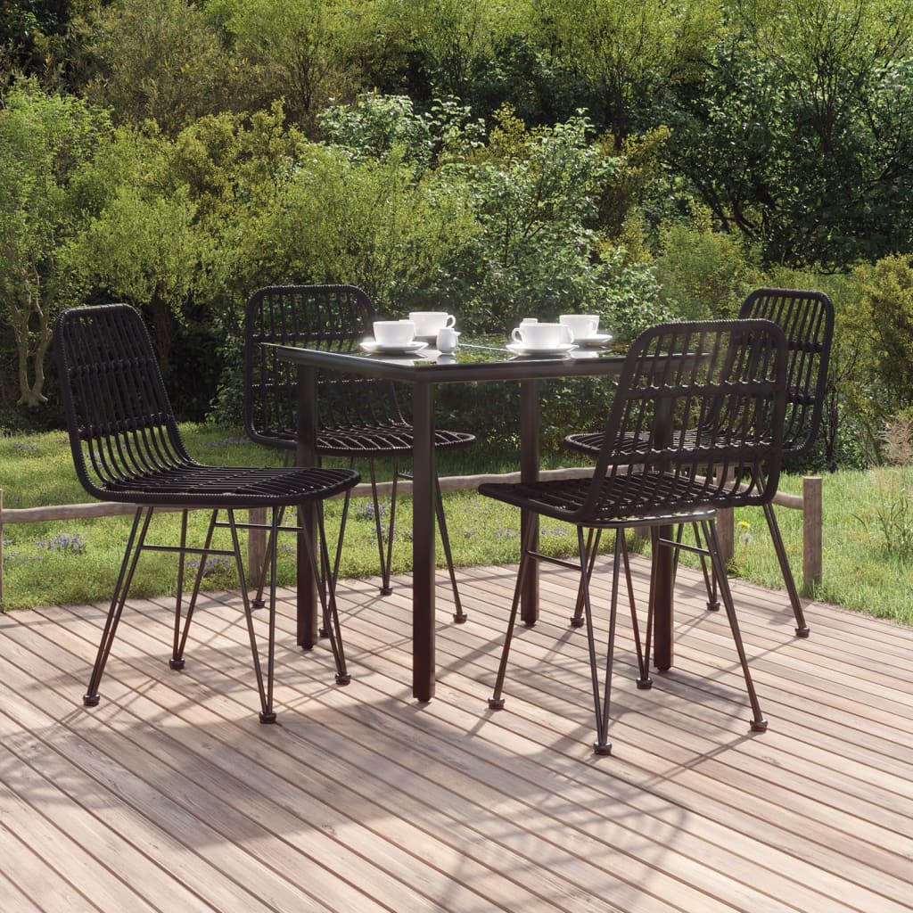 vidaXL 3-delige Tuinset poly rattan