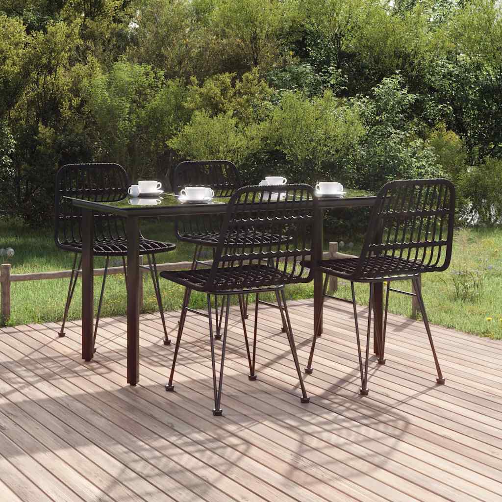 vidaXL 3-delige Tuinset poly rattan