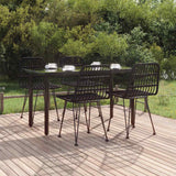 vidaXL 3-delige Tuinset poly rattan
