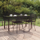 vidaXL 3-delige Tuinset poly rattan