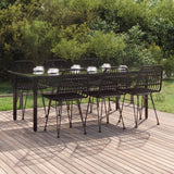 vidaXL 3-delige Tuinset poly rattan