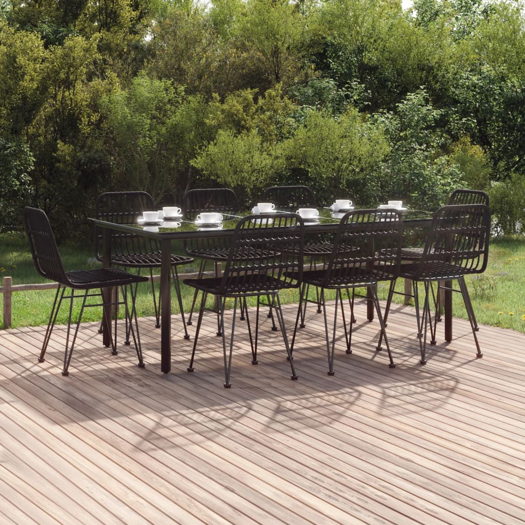 vidaXL 3-delige Tuinset poly rattan