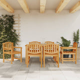 vidaXL Garden Chairs 4 pcs 58x59x88 cm Solid Teak Wood
