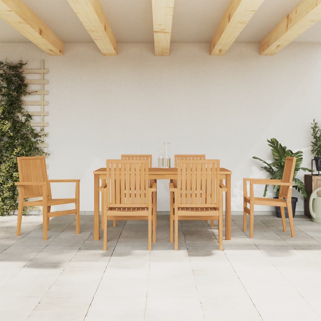 vidaXL 3-delige Tuinset massief teakhout