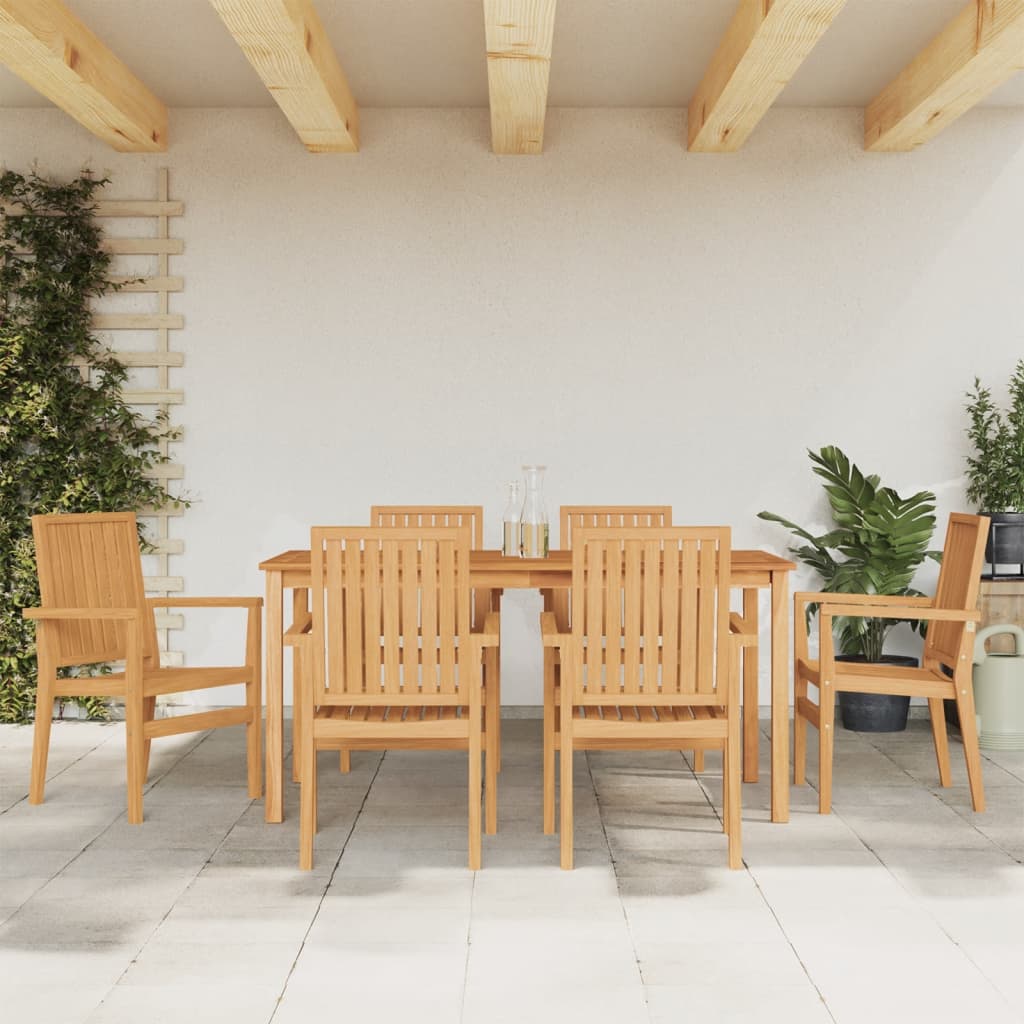vidaXL 3-delige Tuinset massief teakhout