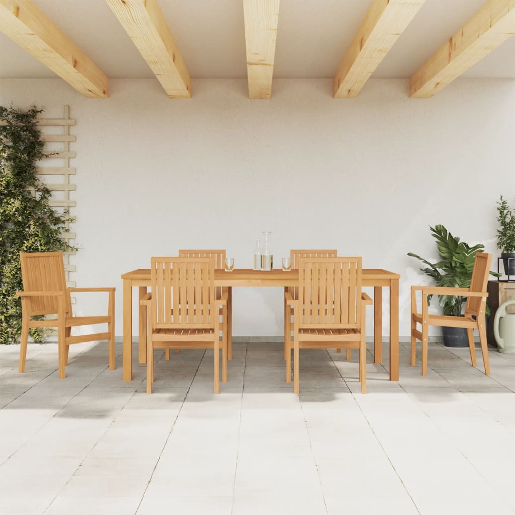 vidaXL 3-delige Tuinset massief teakhout