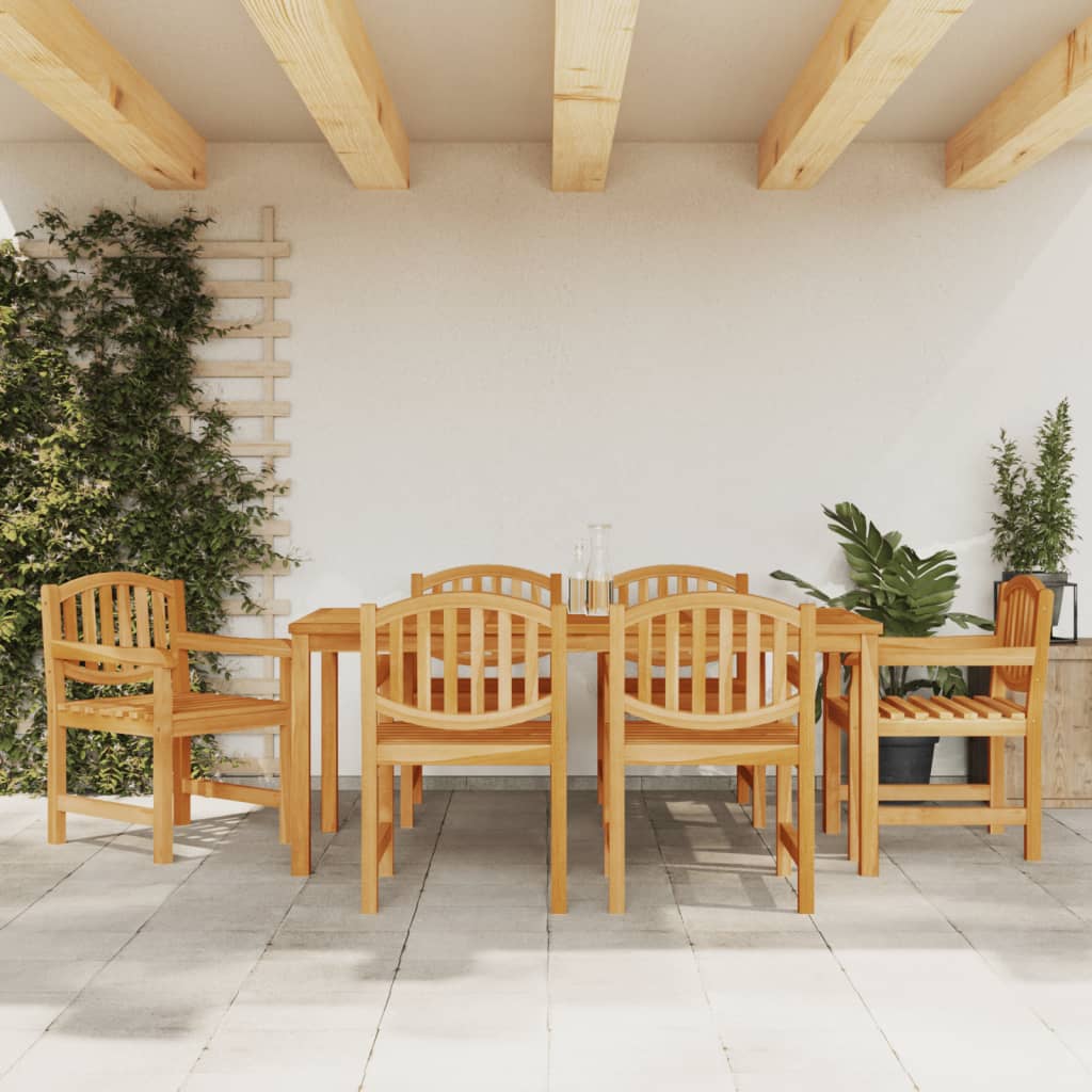 vidaXL 5-delige Tuinset massief teakhout