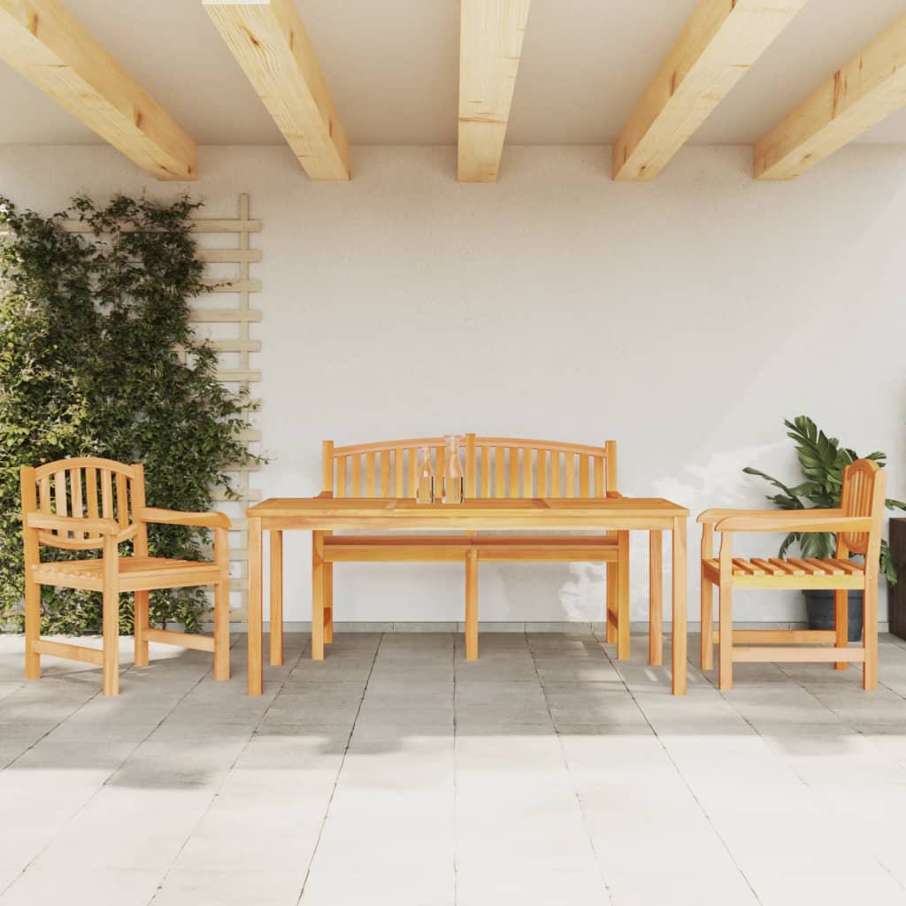 vidaXL 5-delige Tuinset massief teakhout