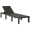vidaXL Sun Lounger Plastic White