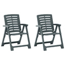 vidaXL Tuinstoelen 2 st kunststof wit