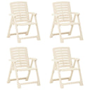vidaXL Tuinstoelen 2 st kunststof wit