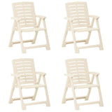 vidaXL Tuinstoelen 2 st kunststof wit