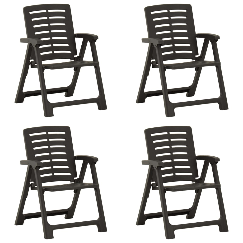 vidaXL Tuinstoelen 2 st kunststof wit