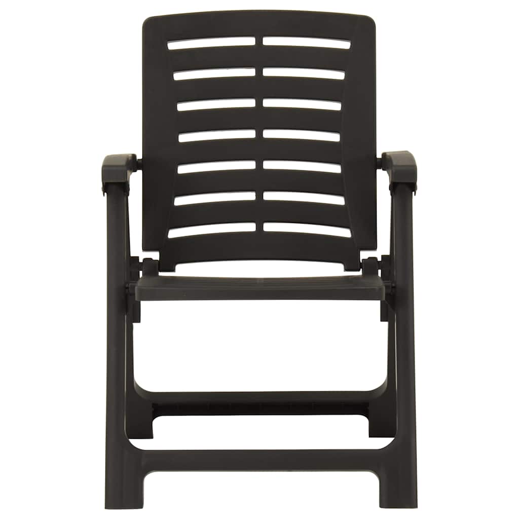 vidaXL Tuinstoelen 2 st kunststof wit