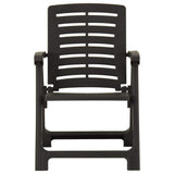 vidaXL Tuinstoelen 2 st kunststof wit